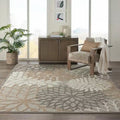 Aloha Collection Natural Floral Indoor/Outdoor Area Rug 9'6" x 13'