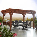 Backyard Discovery Ashland 10' x 14' Cedar Pergola | Built-In Bar, PowerPort & 100 mph Wind Rating