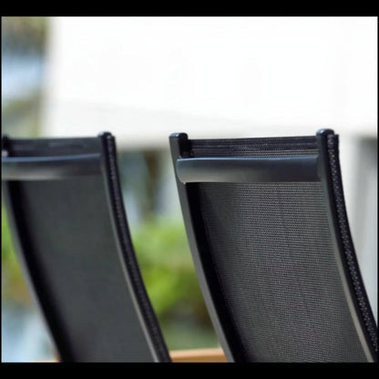 Leyland Table with Manhattan Black Chairs Dining Set