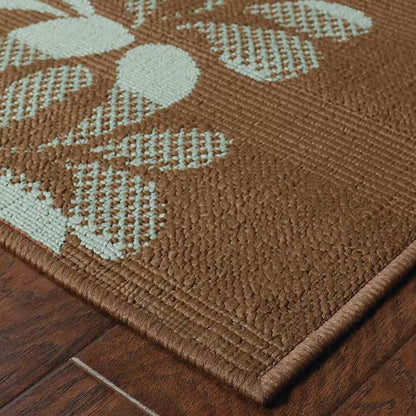 Hilo Brown 7 Ft. X 10 Ft. Indoor/Outdoor Patio Area Rug