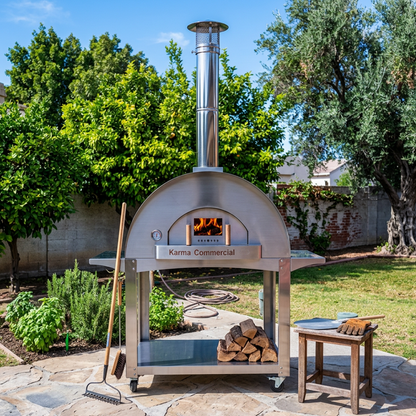 Karma 55 304 Stainless Steel Commercial Wood-Fired Oven