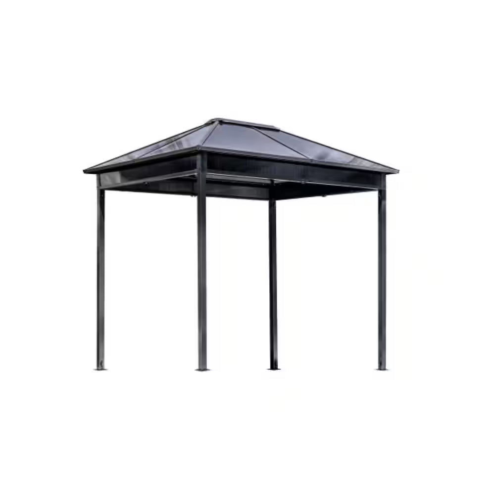Danxia 7 Ft. X 9 Ft. Grey Cabana Steel Framed Gazebo