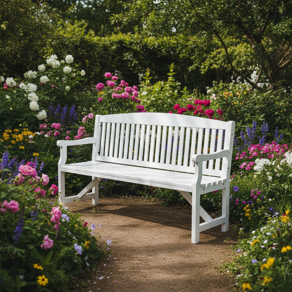 3-Seat Bench — English Garden