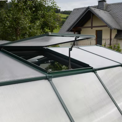 Grand Gardener 8' x 16' Green/Clear Polycarbonate DIY Greenhouse Kit