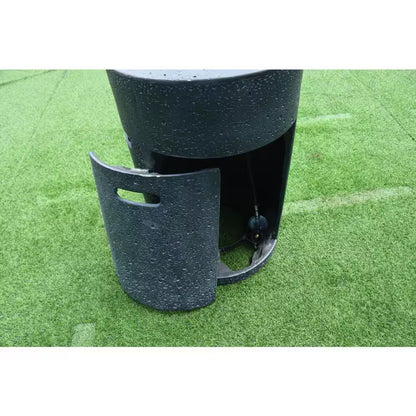 Lava Tube 27.8 In. High round Concrete Liquid Propane Fire Pit