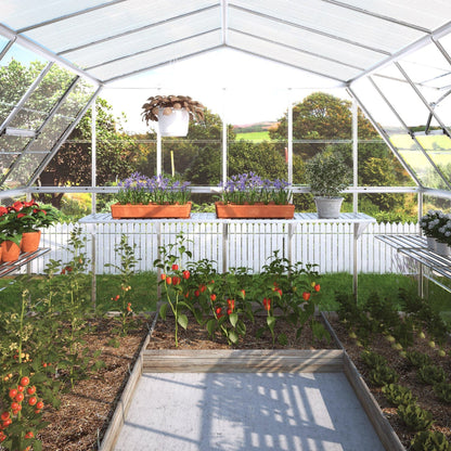 Palram Canopia Americana 12 Ft. X 12 Ft. Greenhouse Kit with Premium Accessory Pack