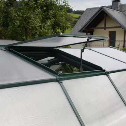 Grand Gardener 8 Ft. X 8 Ft. Green/Clear Polycarbonate DIY Greenhouse Kit