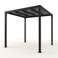 8 Ft. X 8 Ft. Matte Black Aluminum Pergola