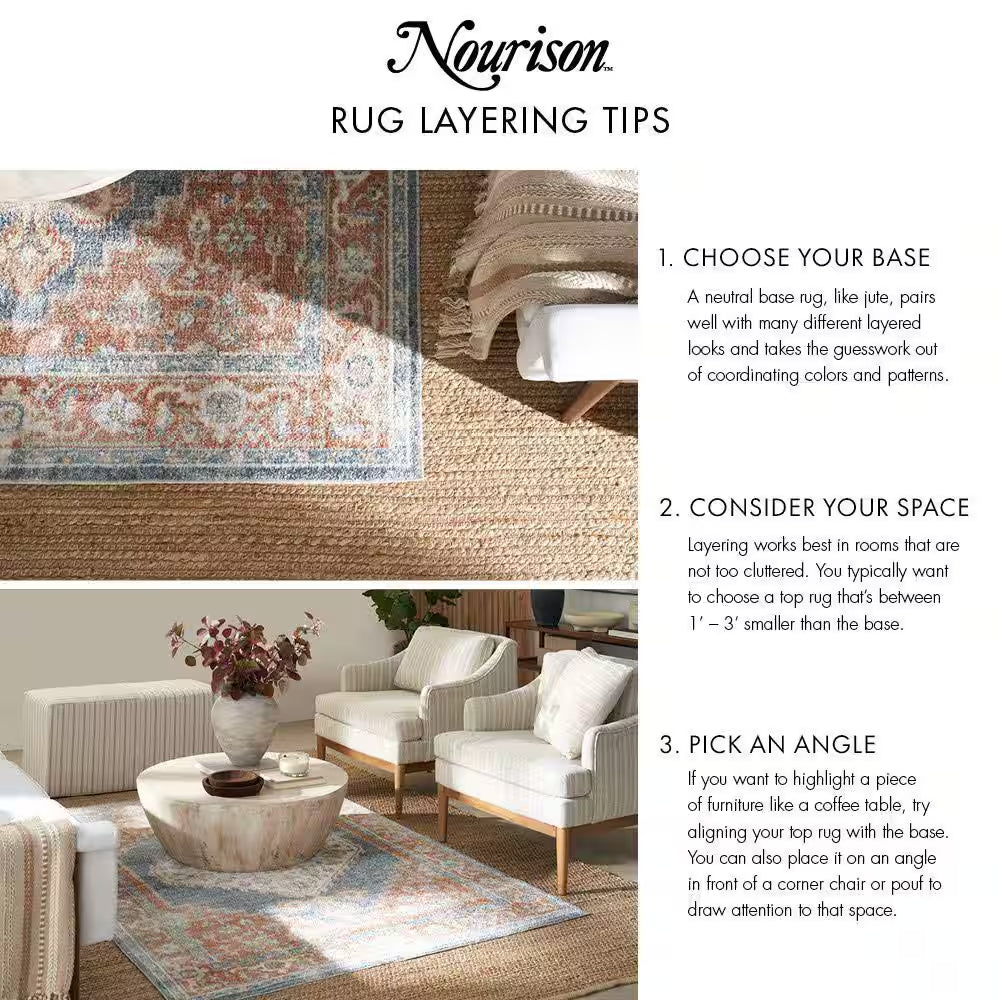 Essentials Denim 2 Ft. X 4 Ft. Abstract Contemporary Area Rug