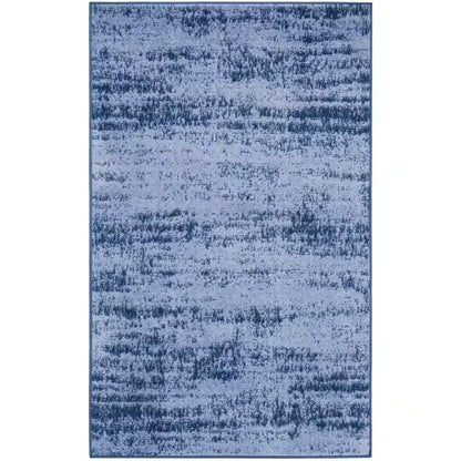 Essentials Denim 2 Ft. X 4 Ft. Abstract Contemporary Area Rug