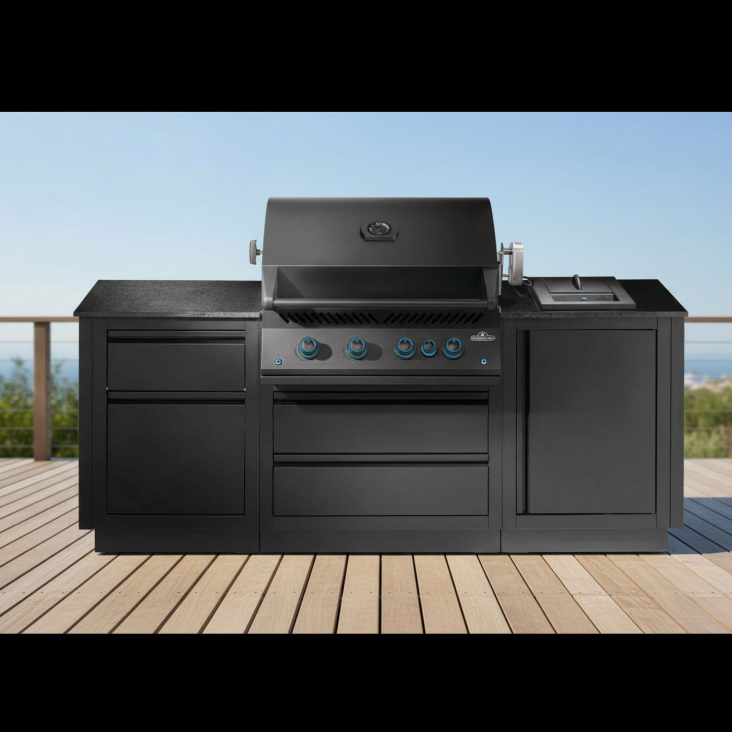 Patio Elegance OASIS™ 300 Outdoor Kitchen with Built-In 32" Gas Grill