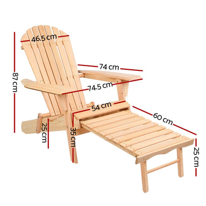 Wooden chair with dimensions marked on a white background