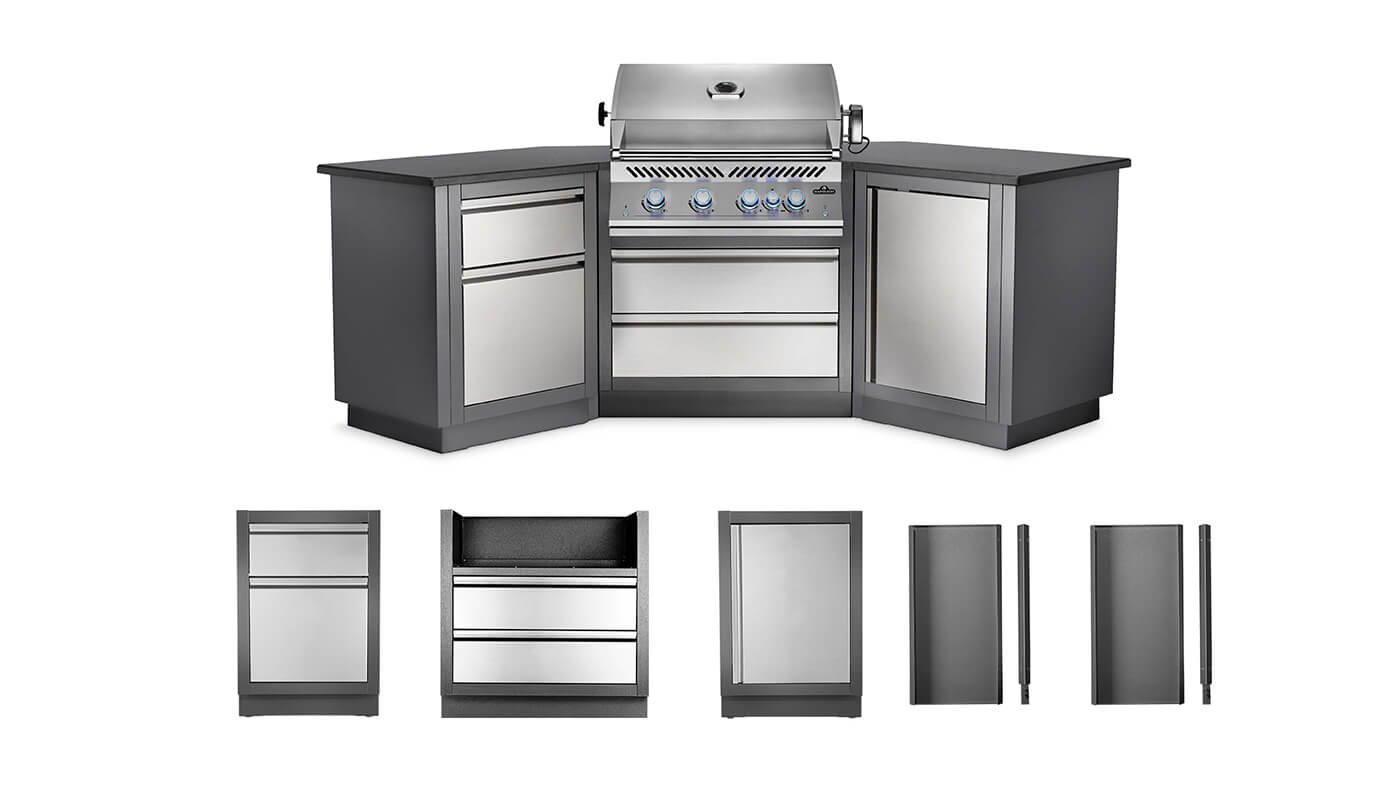 Patio Elegance OASIS™ 200 Outdoor Kitchen Island | 32'' 700-Series Gas Grill | LP or NG