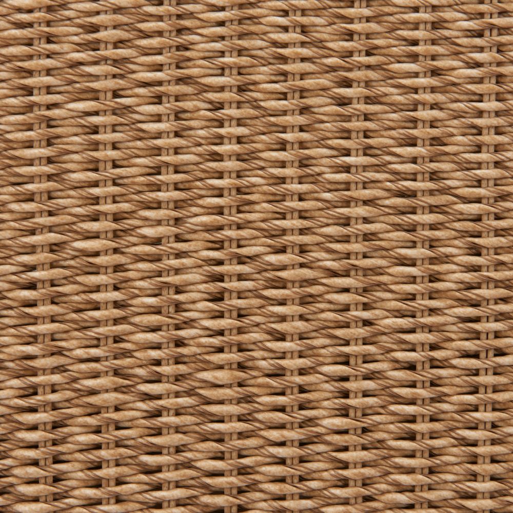 Zuo Modern Solara Swivel Outdoor Accent Chair | Olefin Fabric & Rattan | Ivory