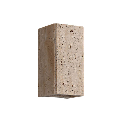 Travertine Outdoor Wall Sconce | Natural Stone | Waterproof | E27 | UL/CE/SAA Certified