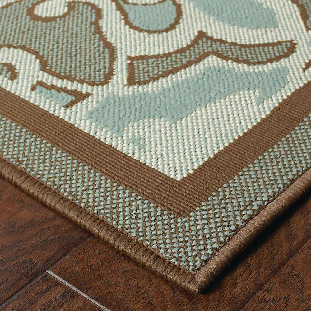 Monterrey Blue 7 Ft. X 10 Ft. Indoor/Outdoor Patio Area Rug
