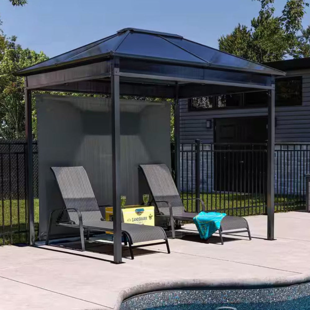 Danxia 7 Ft. X 9 Ft. Grey Cabana Steel Framed Gazebo