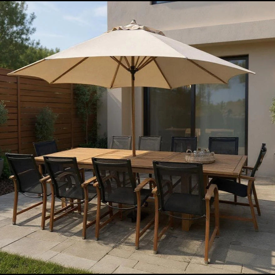 Leyland Table with Manhattan Black Chairs Dining Set
