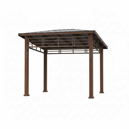 Chandler Gazebo Pavilion – Empty Interior on White Background