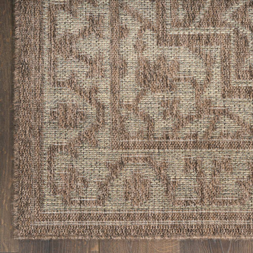 Tulum Brown 3 Ft. X 5 Ft. Center Medallion Contemporary Area Rug