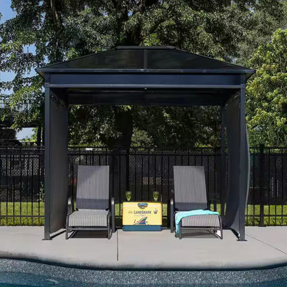Danxia 7 Ft. X 9 Ft. Grey Cabana Steel Framed Gazebo