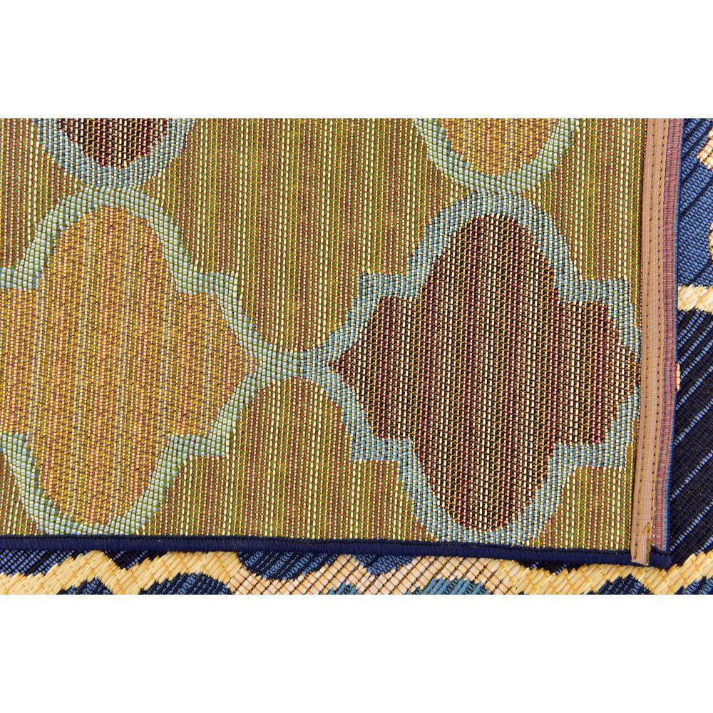 Outdoor Eden Trellis Blue 4' 0 X 6' 0 Area Rug