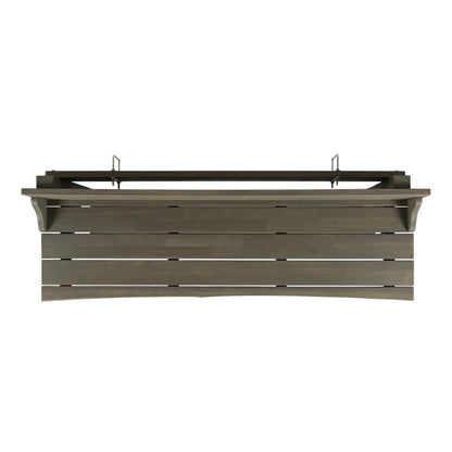 NIKKI CASA 3-Piece Outdoor Balcony Bar Set | Gray Acacia Wood | Table & 2 Stools | Seats 2