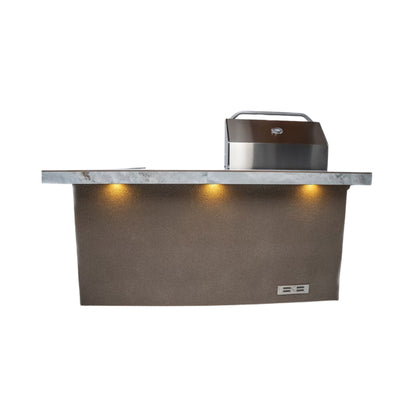 KoKoMo Grills St. John 7'6'' BBQ Island | 32'' Grill, Built-In Fridge, LED Lights | LP or NG